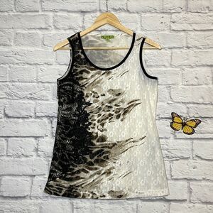 Picadilly XS Lace Overlay Sleeveless Made in Canada